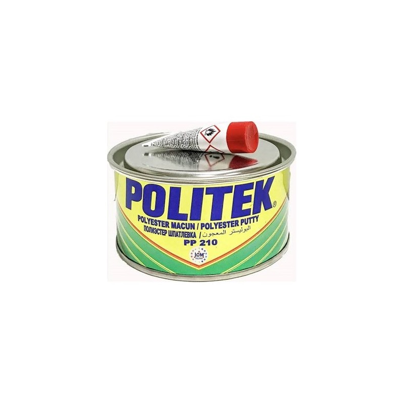 Politek Polyester Çelik Macun 500 Gr. Sarı Renkli